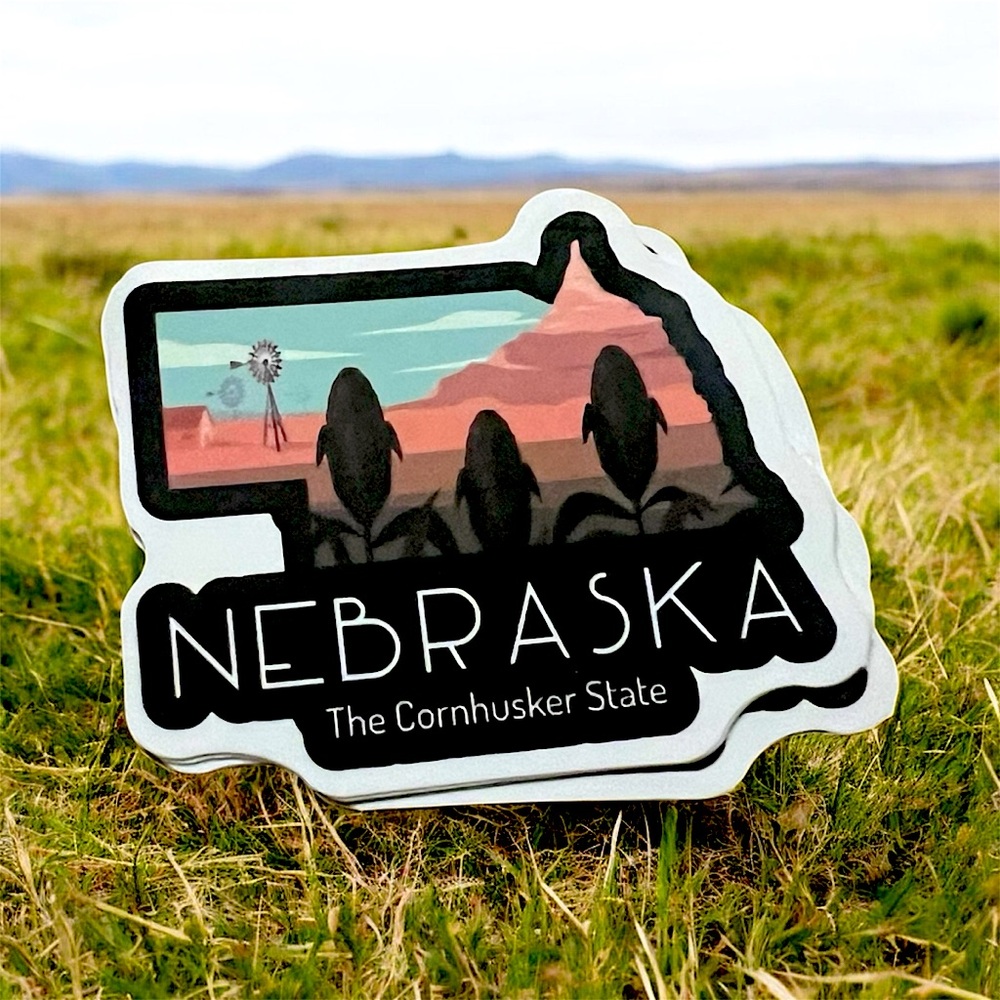 Nebraska Matte Finish PVC Removable Waterproof Decor Accent St…